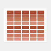 Trendy monogram | Gebrand Sinaasappel + Blush Scri Labels (Vel)