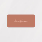 Trendy monogram | Gebrand Sinaasappel + Blush Scri Labels (Design 2)