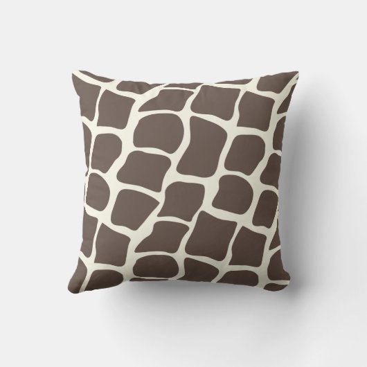Trendy Monogram gestileerde Giraffe Pattern Pillow Kussen (Achterkant)