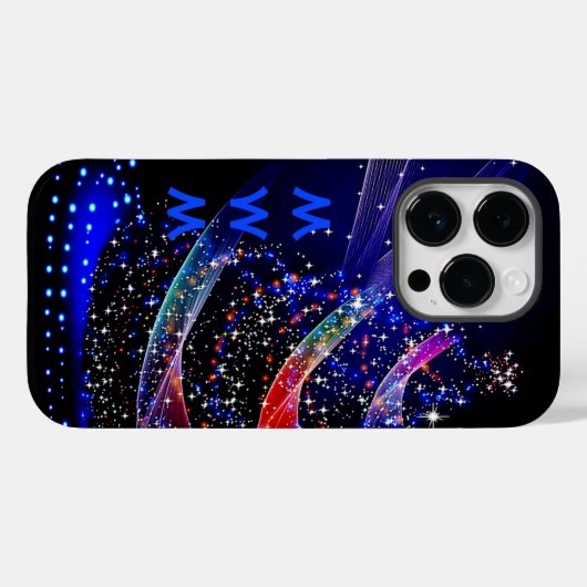 Trendy Monogram Glitter Kerstboom Marine Case-Mate iPhone Case (Achterkant (horizontaal))