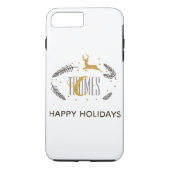 Trendy Monogram Holiday Phone Case (Achterkant)