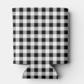Trendy monogram-initiaal, Buffalo geruit patroon Blikjeskoeler (Achterkant)