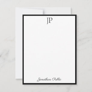 Trendy Monogram kalligrafie de Sjabloon van de Tek