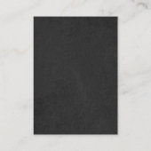 Trendy monogram met grijs zwart rood visitekaartje (Achterkant)