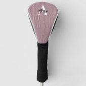 Trendy monogram met overlay voor scriptnaam golfheadcover (Voorkant)