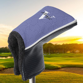 Trendy monogram met overlay voor scriptnaam golfheadcover