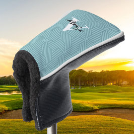 Trendy monogram met overlay voor scriptnaam golfheadcover
