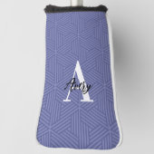 Trendy monogram met overlay voor scriptnaam golfheadcover (Draai 90)