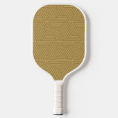 Trendy monogram met overlay voor scriptnaam pickleball paddle (Achterkant)