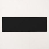 Trendy Monogram Modern Black Script Name Art Yogamat (Achterkant (horizontaal))