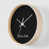 Trendy Monogram Moderne Zwarte Script Ontwerp (Hoek)