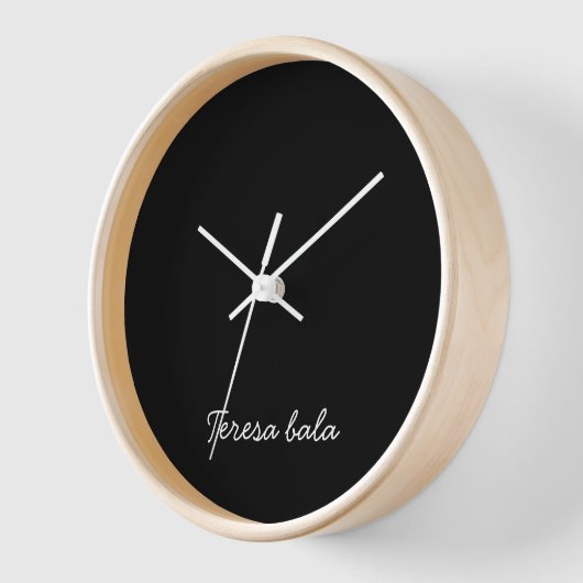 Trendy Monogram Moderne Zwarte Script Ontwerp (Hoek)