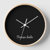 Trendy Monogram Moderne Zwarte Script Ontwerp (Voorkant)
