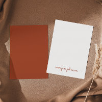 Trendy monogram | Oranje scriptnaam branden