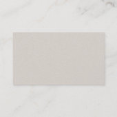 Trendy Monogram Professionele Premium Parel Afwerk Visitekaartje (Achterkant)