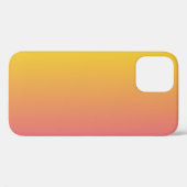 Trendy monogram roze geel Case-Mate iPhone case (Achterkant (horizontaal))