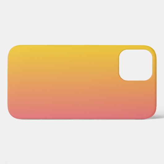 Trendy monogram roze geel Case-Mate iPhone case (Achterkant (horizontaal))