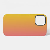 Trendy Monogram Roze Geel iPhone Hoesje (Achterkant horizontaal)