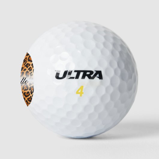 Trendy monogram stijl golfballen (Logo)