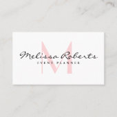 trendy monogram visitekaartje (Voorkant)