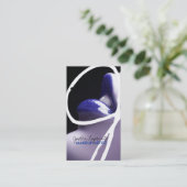 Trendy Monogram Visitekaartjes (Staand voorkant)