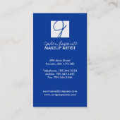 Trendy Monogram Visitekaartjes (Achterkant)