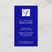 Trendy Monogram Visitekaartjes (Achterkant)