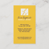 Trendy Monogram Visitekaartjes (Achterkant)