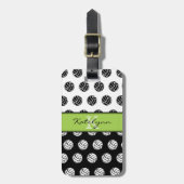 Trendy Monogram Volleyball Bagagelabel (Voorkant verticaal)