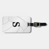 Trendy Monogram Volleyball Bagagelabel (Voorkant horizontaal)