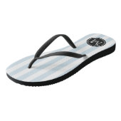 Trendy Monogram Wedding Favor | Alle kleuren Teenslippers (Schuin)