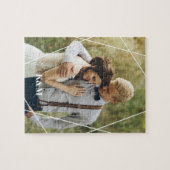 Trendy Monogram Wedding Foto Legpuzzel (Horizontaal)