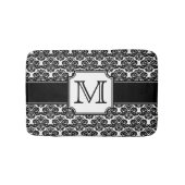 Trendy Monogrammed Damask Badmat (Voorkant)