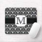 Trendy Monogrammed Damask Mousepad Muismat (Met muis)