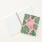 Trendy Monstera palmbladeren Notitieboek (Binnen)