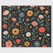 Trendy Mooie Bloemen Collectie Cadeaupapier (Vlak)