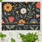 Trendy  Mooie Bloemen Collectie Theedoek (Gevouwen)