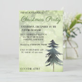 Trendy, mooie, groene kerstboom kaart (Staand voorkant)