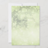 Trendy, mooie, groene kerstboom kaart (Achterkant)