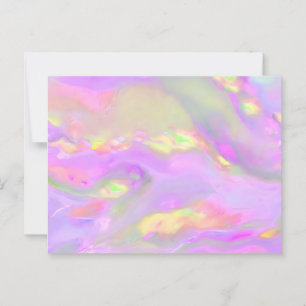 Trendy mooie kleurrijke abstracte golven briefkaart