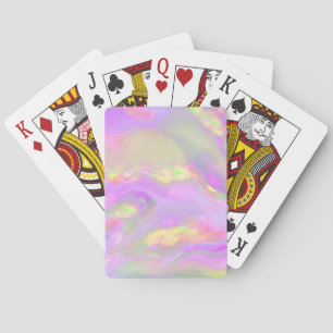 Trendy mooie kleurrijke abstracte golven pokerkaarten