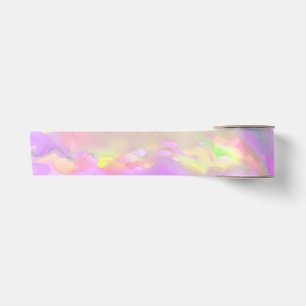Trendy mooie kleurrijke abstracte golven satijnen lint