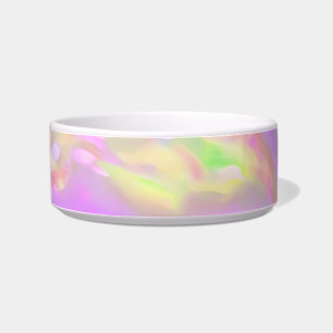 Trendy mooie kleurrijke abstracte golven voerbakje