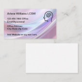 Trendy Mooie Mental Health Counselor Visitekaartje (Voorkant / Achterkant)