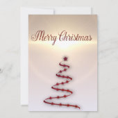 Trendy, mooie, rode kerstboom kaart (Achterkant)