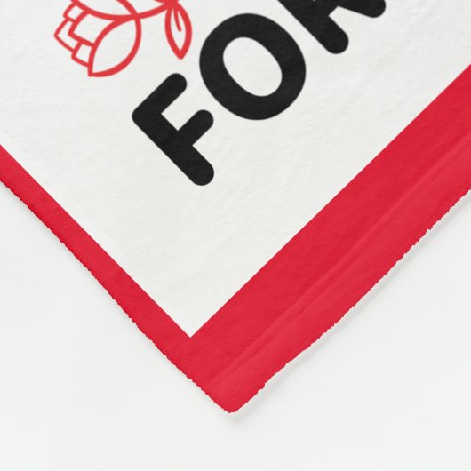 Trendy Mooie Rode Valentijnse Blanket. Fleece Deken (Hoek)