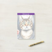 Trendy Mooie Schattigee Waterverf Kat Collectie Post-it® Notes (Op bureau)