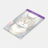 Trendy Mooie Schattigee Waterverf Kat Collectie Post-it® Notes (Schuin)