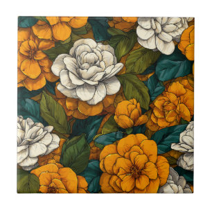 Trendy Moorse Gardenia's Tegels Voor Duurzame Vloe Tegeltje