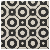 Trendy Mosaic Black & Beige Geometric Pattern Stof (Swatch)